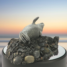 Load image into Gallery viewer, Seal sculpture: Morning Mist