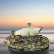 Load image into Gallery viewer, Seal sculpture: Albino Badger