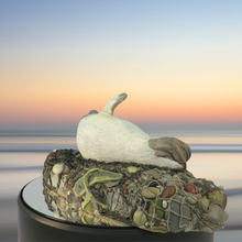 Load image into Gallery viewer, Seal sculpture: Albino Badger