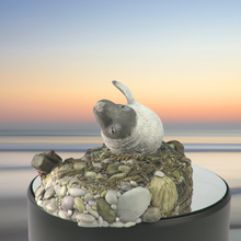 Load image into Gallery viewer, Seal sculpture: Dark Top and Tail Pup