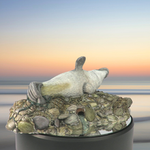 Load image into Gallery viewer, Seal sculpture: Dark Top and Tail Pup
