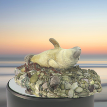Load image into Gallery viewer, Seal sculpture: Grey Top and Tail Pup